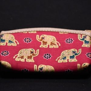 5" Elephant and Flower Coin Purse